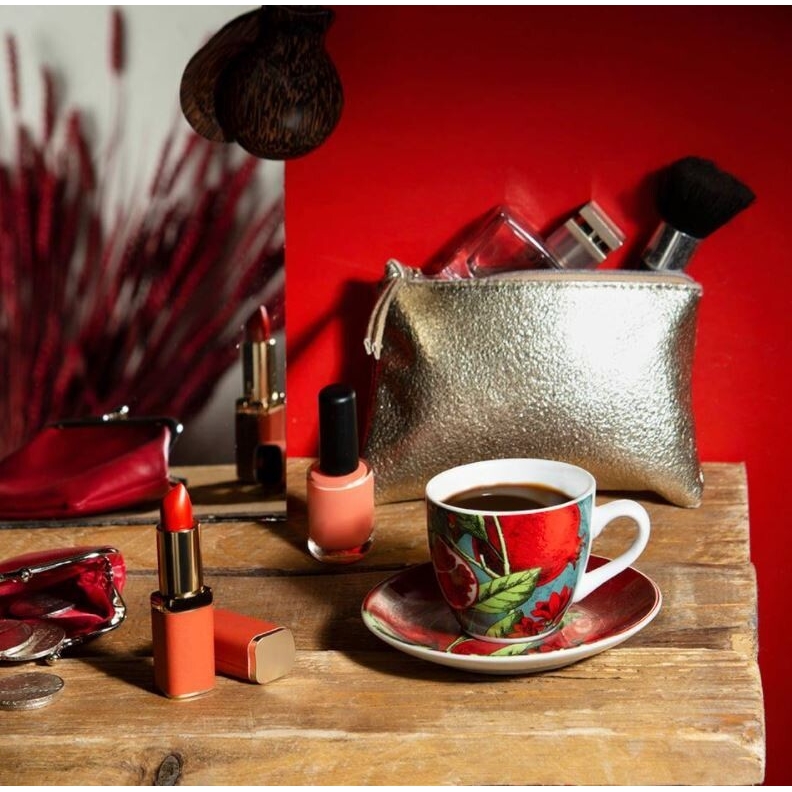 Excelsa Granada Set 6 Coffee cups with saucers, Porcelain code 64447 Excelsa